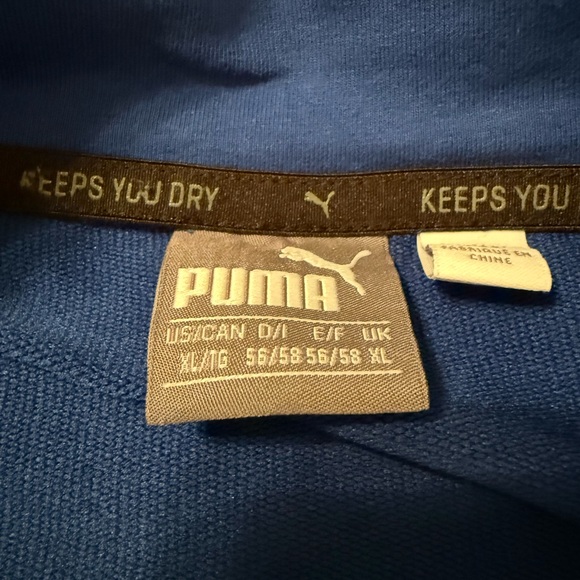 Puma Royal Blue Quarter-Zip Sweatshirt - Picture 6 of 6